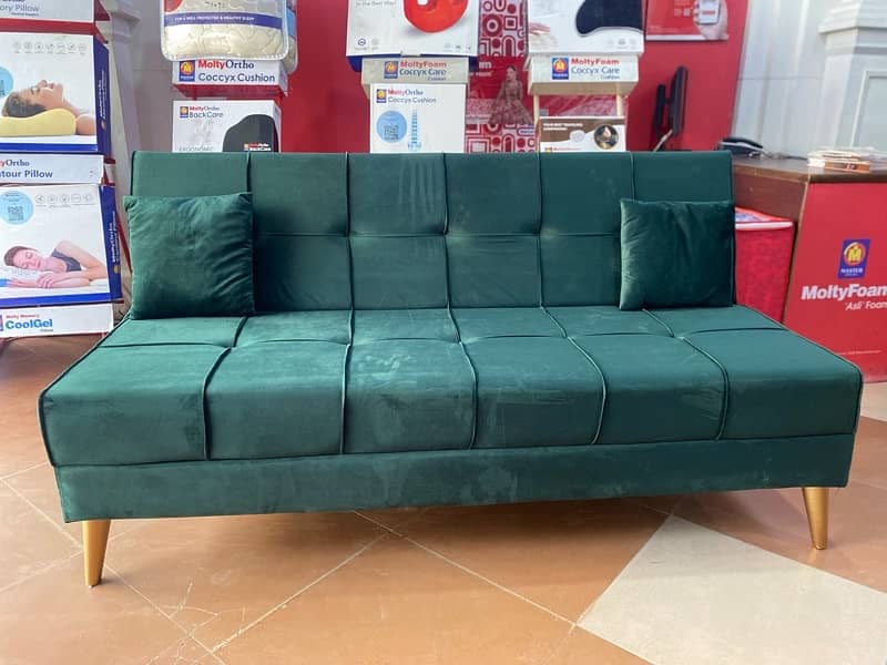 sofa cum bed(2in1)(sofa + bed)(Molty foam)(10 years warranty ) 8