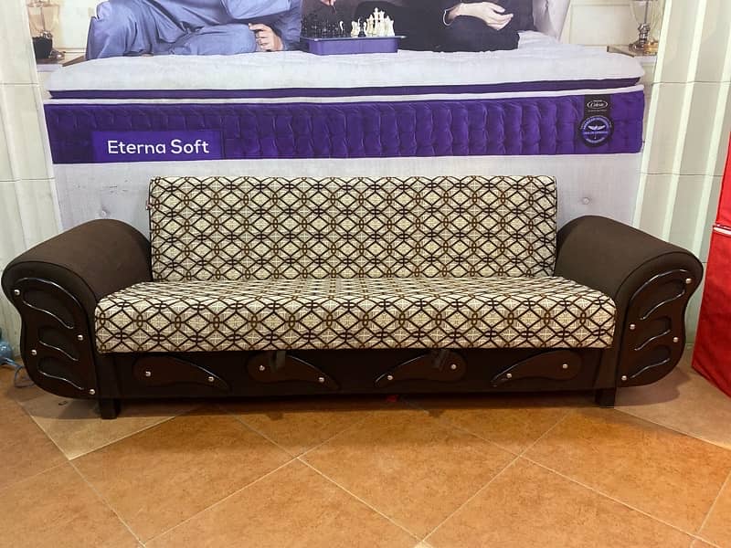 sofa cum bed(2in1)(sofa + bed)(Molty foam)(10 years warranty ) 9