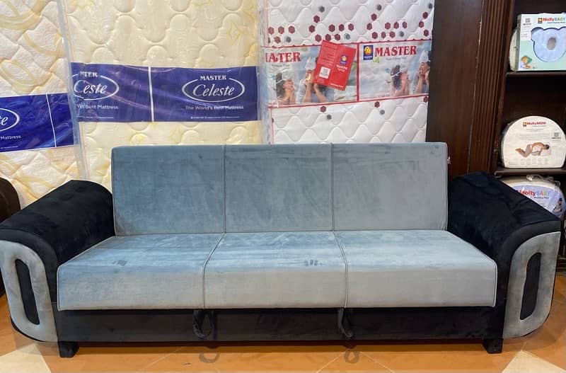 sofa cum bed(2in1)(sofa + bed)(Molty foam)(10 years warranty ) 17