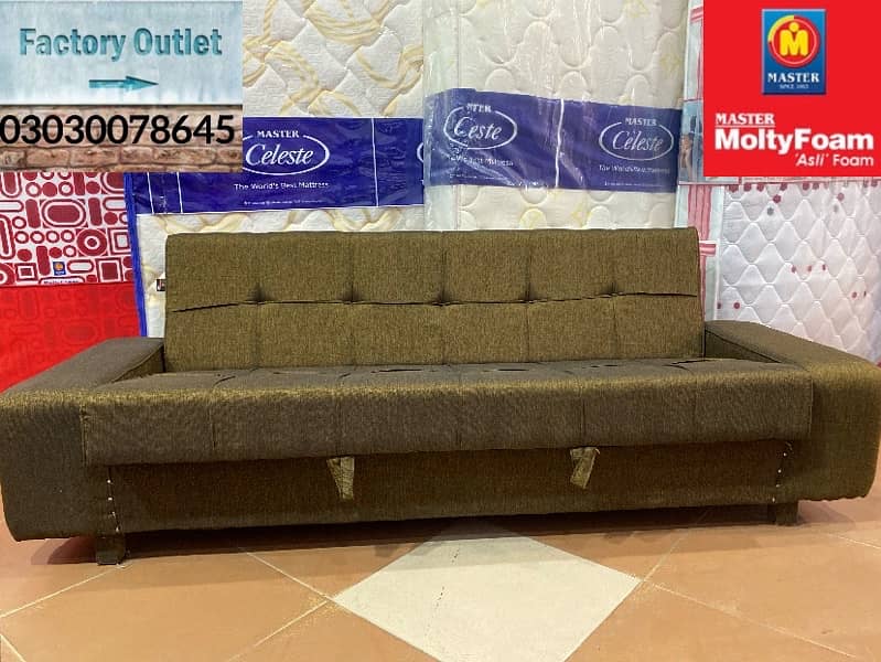 sofa cum bed (2in1)(sofa + bed)(Molty foam)(10 years warranty ) 4