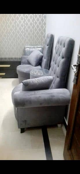 Sofa chair set with coffe table 2
