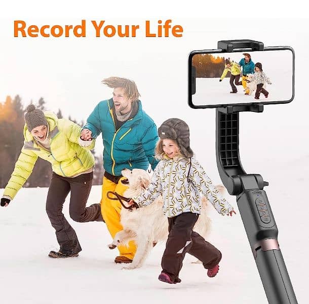 video selfie stick one axis handheld gimbal 2