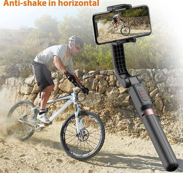video selfie stick one axis handheld gimbal 7