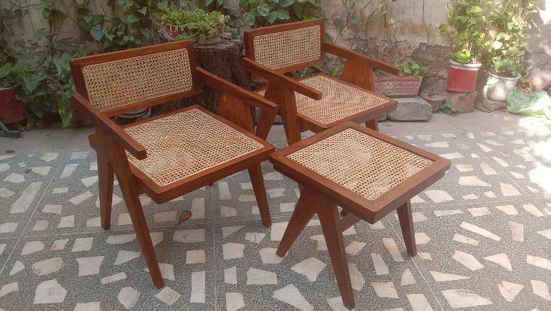 Sheesham Wood lounge Chairs set 0