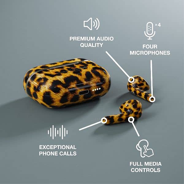 HAPPY PLUGS AIR 1 HOPE EARBUDS (LIMITED EDITION) LEOPARD 3