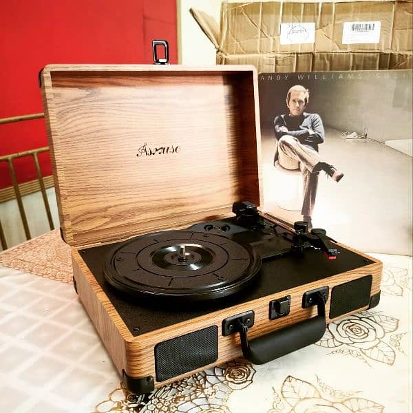 Asmuse Bluetooth Turntable Gramophone Record player antique Vinyl 2