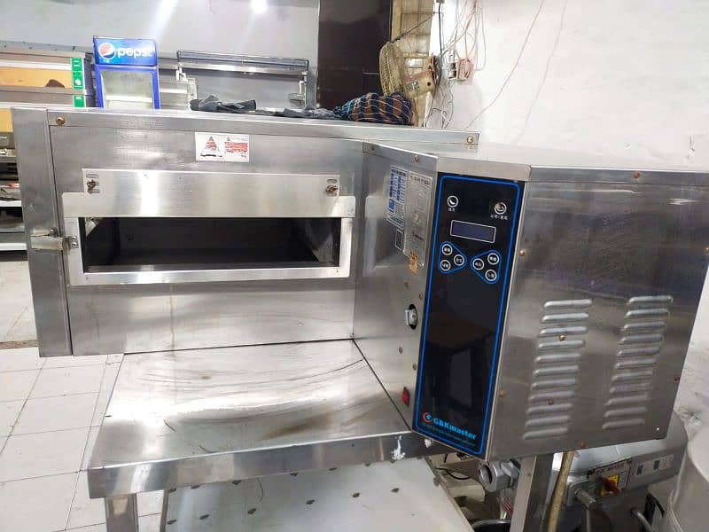 Conveyor belt pizza oven G&k master fresh import 18 inch size 3