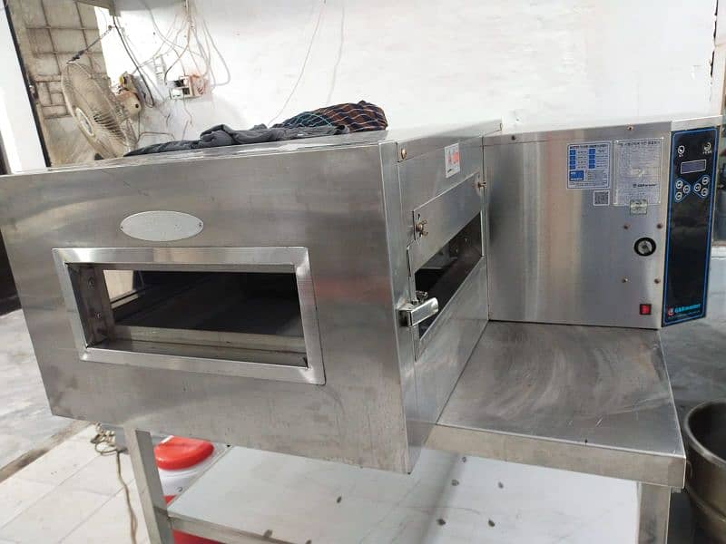 Conveyor belt pizza oven G&k master fresh import 18 inch size 5