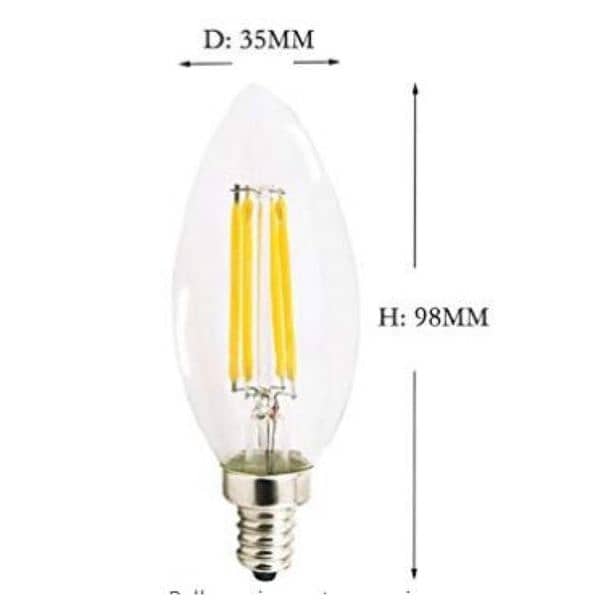 5 Packs) BRIMAX C35 E14 LED Candle Bulb Filament Energy Savings 4