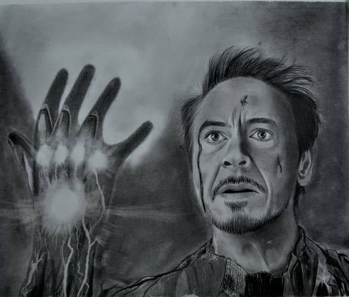 Iron Man (Robert Downey Jr) From Avengers: Endgame Colored Pencil Drawing  Print | lupon.gov.ph