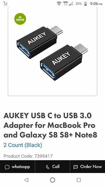 Aukey OTG 3.0 for MacBook pro 1