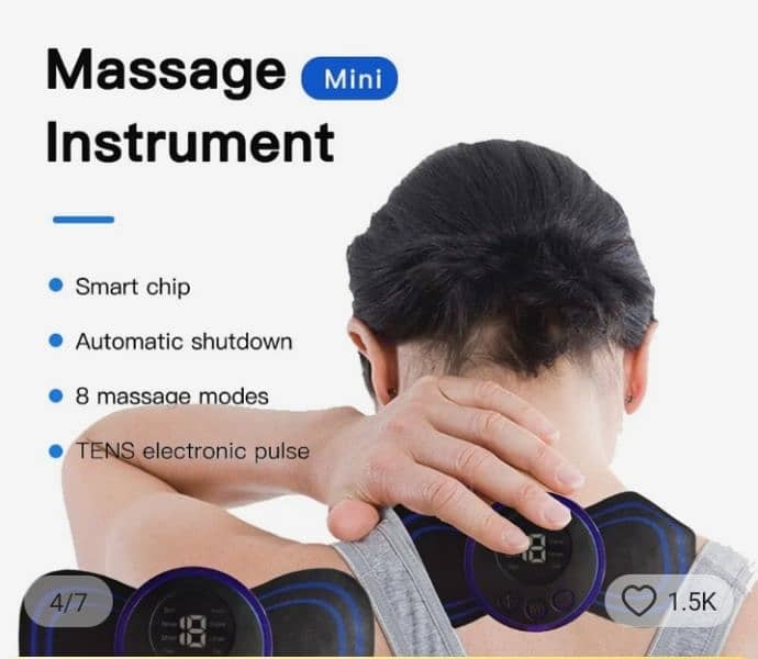 Rechargeable Massager Electric Neck Massage for Muscle Pain Relieve 2