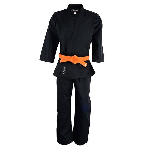 Karate Uniform, Suit, kimono, Black, Taekwando, Martial Arts ONA. BAF 3