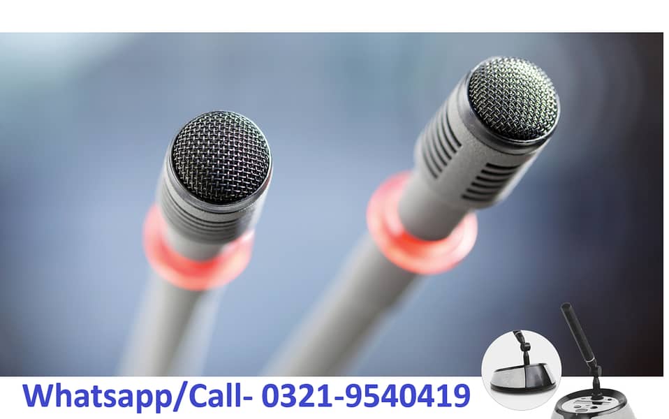 Conference System | Audio Video Delegate Mic Meetiong | Wireless Mics 1