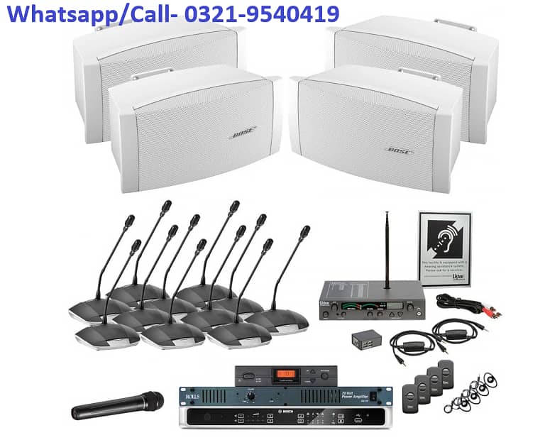 Conference System | Audio Video Delegate Mic Meetiong | Wireless Mics 9