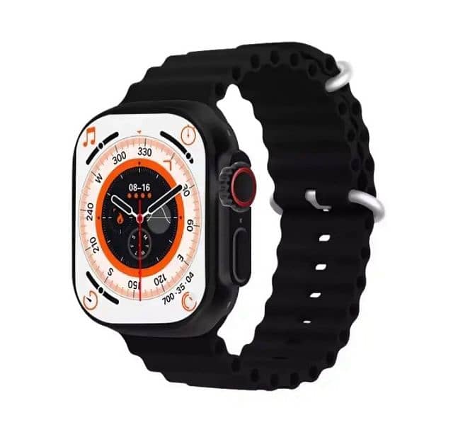 S8 ultra smart watches _orange & black 1