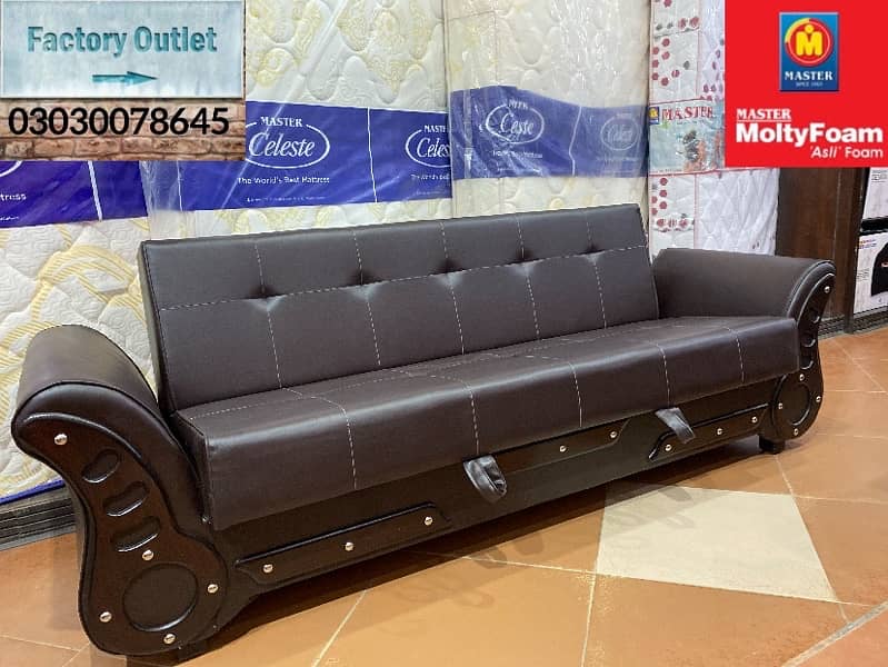 sofa cum bed (2in1)(sofa + bed)(Molty foam()10 year’s warranty ) 13