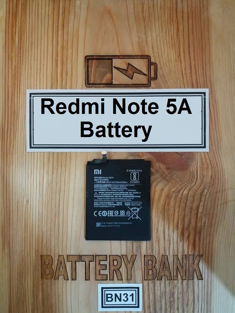 Redmi Note 5A Battery Replacement Model BN31 MDG6S Price in Pakistan 0
