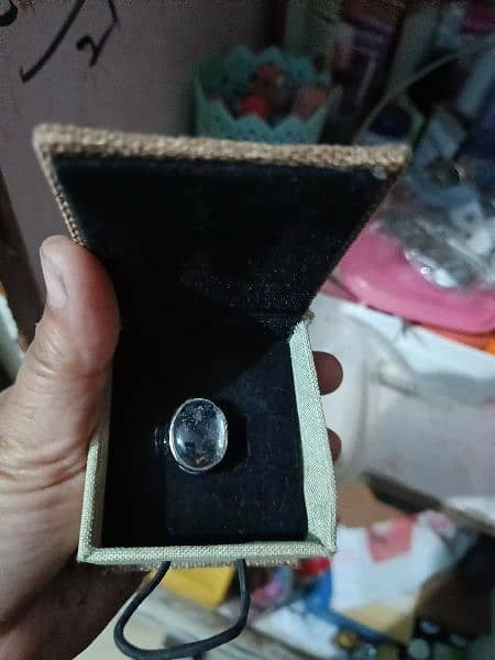 Original 6 carat Moh e Najaf Silver ring 4