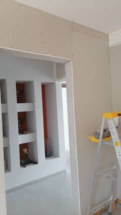 GYPSUM BOARD DRYWALL PARTITION, OFFICE PARTITION, FALSE CEILING