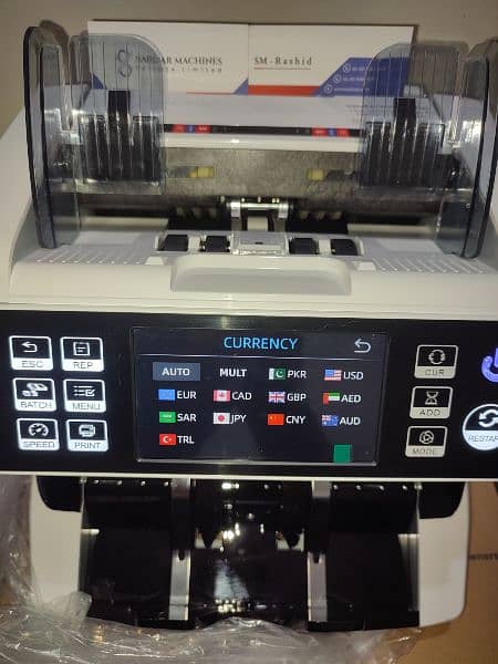 Cash currency Mix note counting machine 100% fake note detection,PKR 4