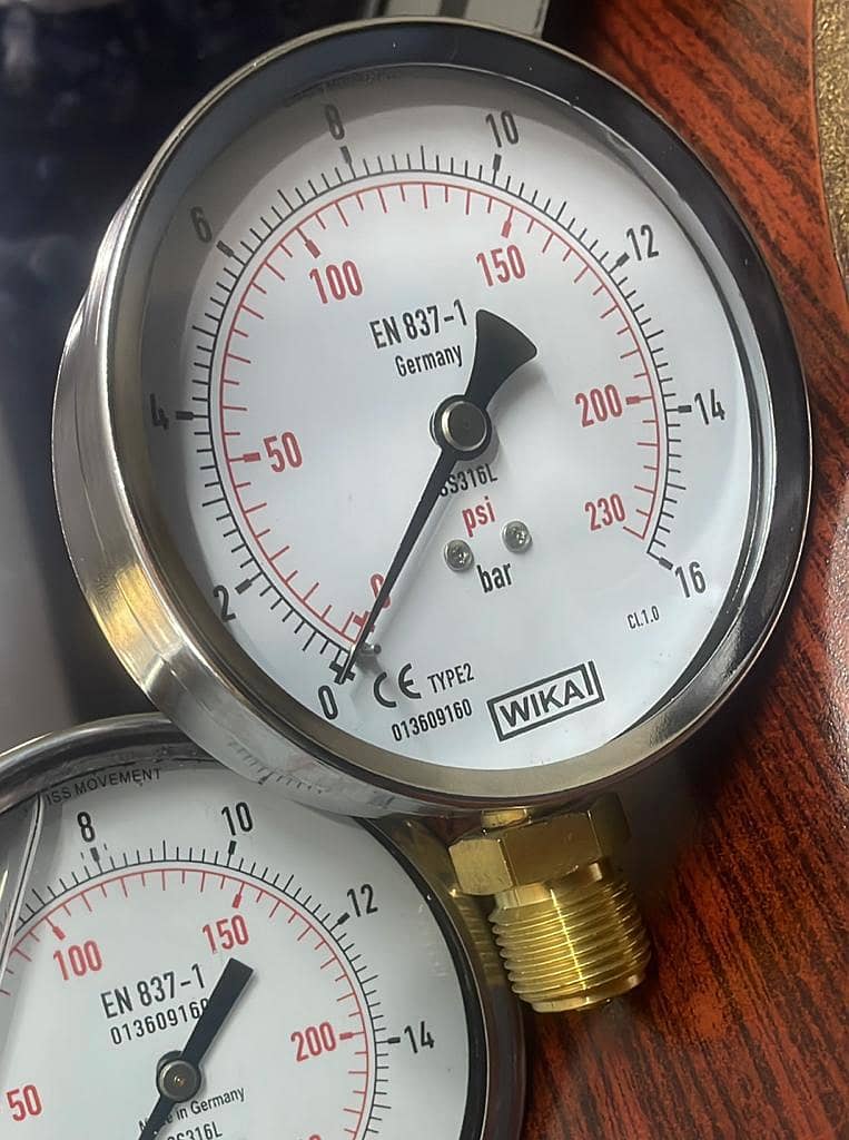 Pressure Gauges and Temperature Gauges of All Sizes and Ranges Avlbl 0
