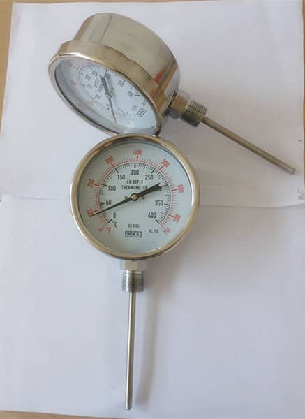Pressure Gauges and Temperature Gauges of All Sizes and Ranges Avlbl 12