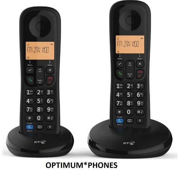 Cordless Phone Set With Intercom In 2 Handset PTCL , Landline Phone 0
