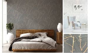 Wallpaper | Glass Paper | Wall Padding | Media | PVC Panelling | Bed