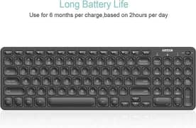 Arteck HW305-3 2.4G Wireless Full Size Keyboard