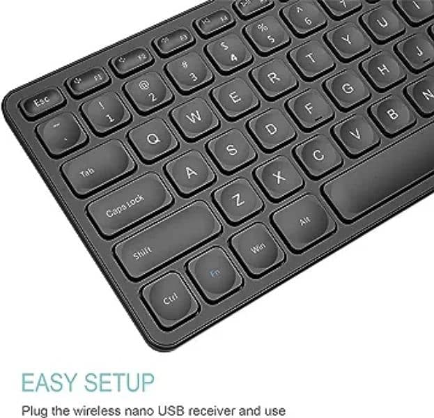 Arteck HW305-3 2.4G Wireless Full Size Keyboard 3