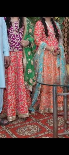Mehandi bridal lehenga