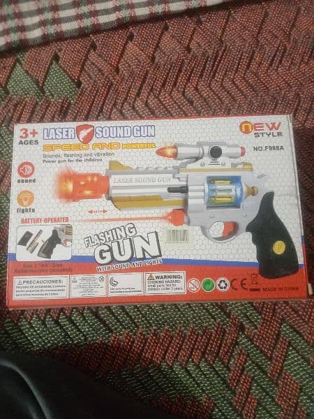 Flashing Gun Sounds, flashing and vibration in mint condition 1