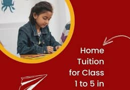 Home Tuition from class 1 to 5