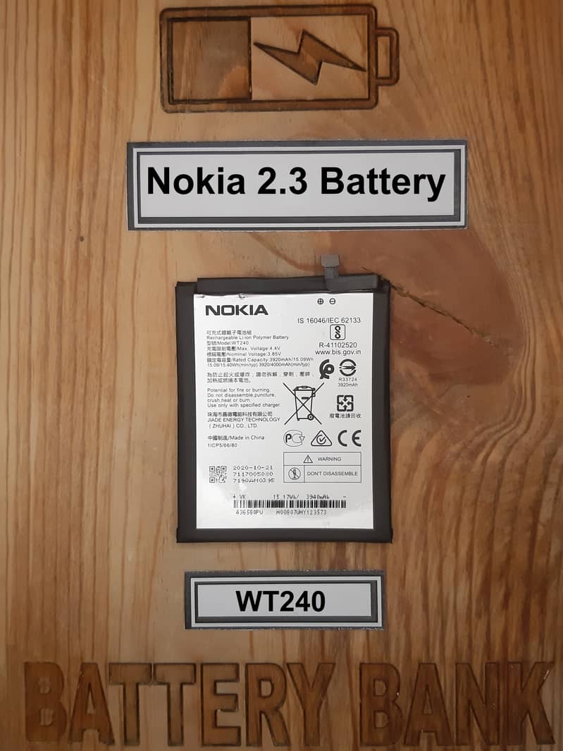 Nokia 2.3 Battery Replacement Capacity 4000 mAh Price in Pakistan 0
