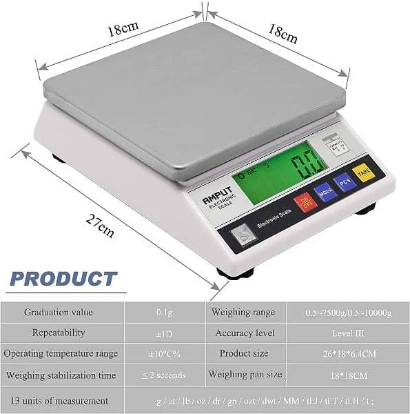 High Precision Digital Accurate Analytical Electronic Balance 10