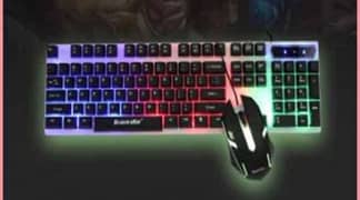 colorfull led gaming keyboard and mouse for sale