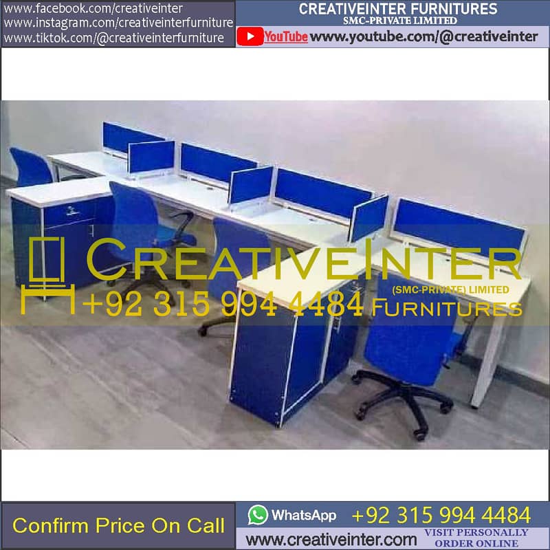 Office workstation Mesh chair desk Meeting table Conference Staff Furn 15