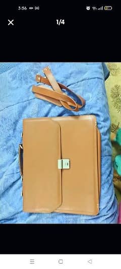 pure leather brown bag new 0