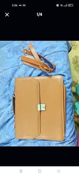 pure leather brown bag new 0