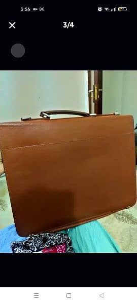 pure leather brown bag new 2
