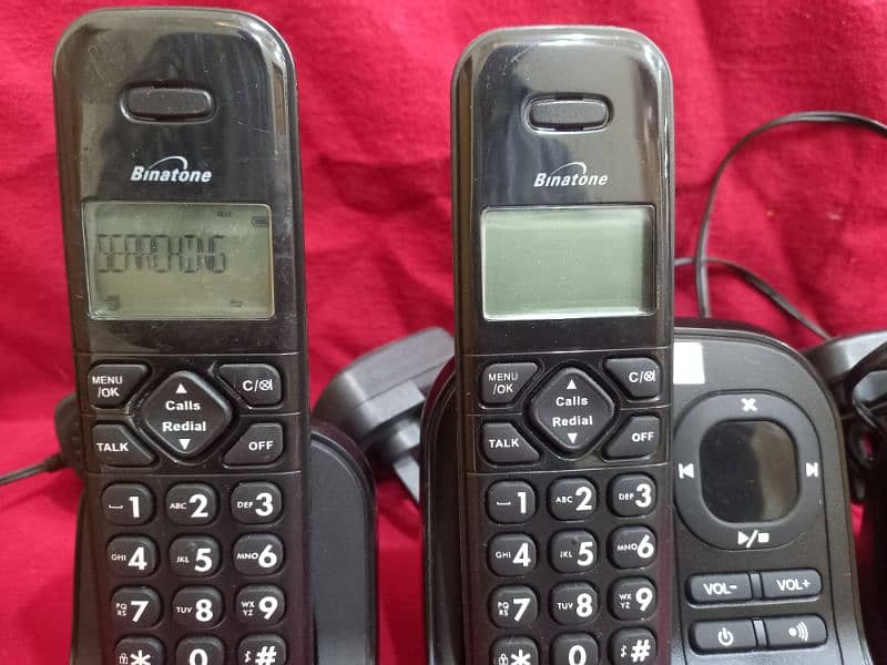 Twin Cordless phone  with wirless intercom 9