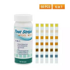 Water Test strips 6 in 1 pack of 50 strips