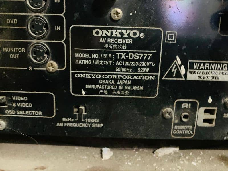 onkyo amplifier TX-DS777 4