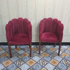 Two Chairs with Velvet Poshish 0