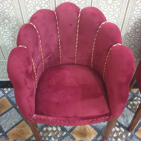 Two Chairs with Velvet Poshish 2