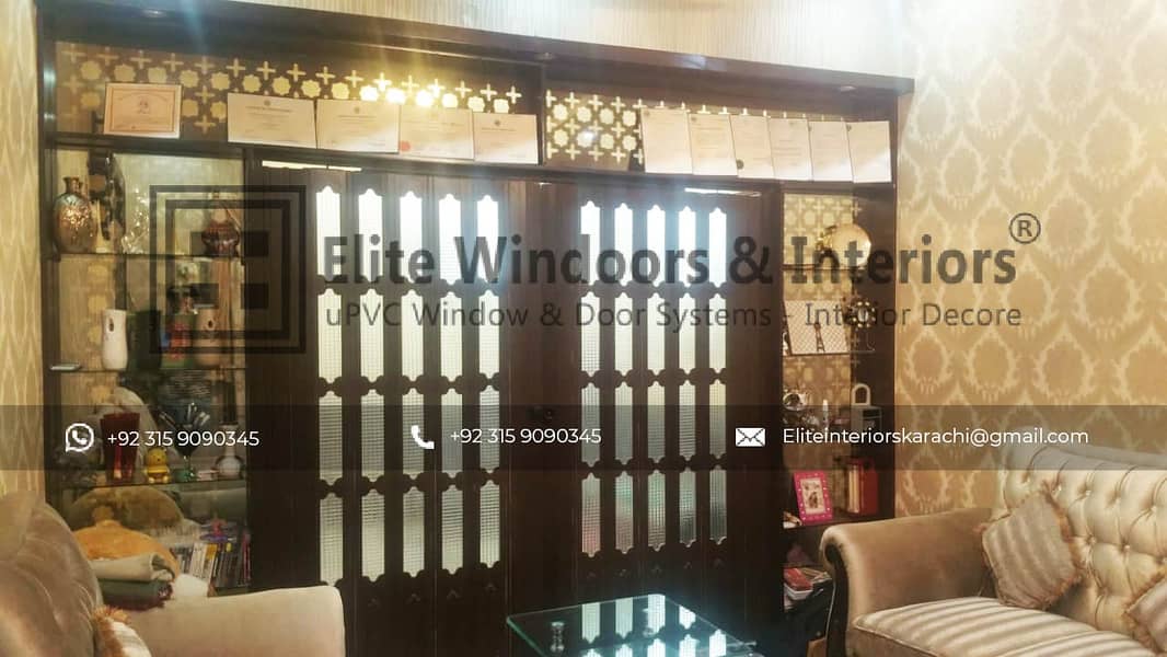 PVC folding shutter partition Door new and Trendy 8
