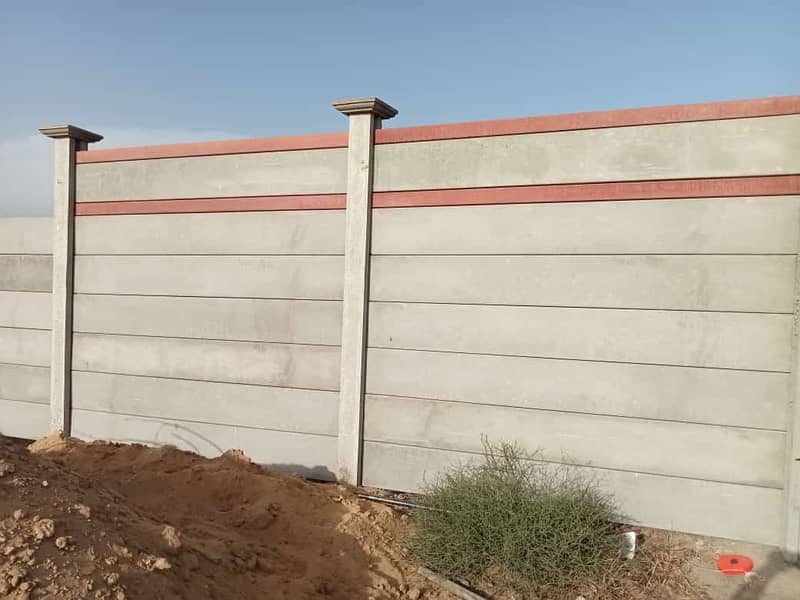 DR. crete(precast roof) Precast boundry Wall 5