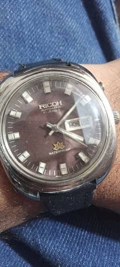 antique watch Ricoh automatic citizen Seiko 5 Japan  Swiss Vintage