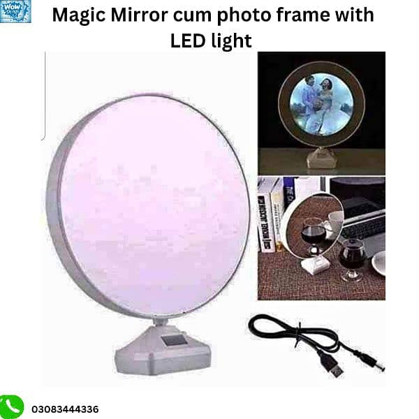 Magic Mirror Cum Photo Frames with LED light 4